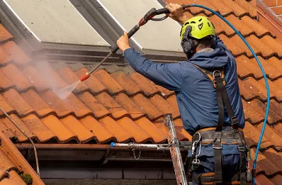 Démoussage et hydrofuge de toiture à Eyrein